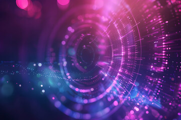 Abstract digital background with vibrant colors illustrating data flow and technology concepts