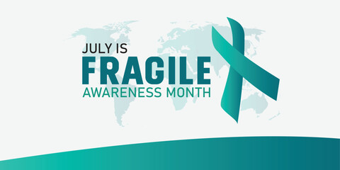 vector graphic of Fragile X Awareness Month good for Fragile X Awareness Month celebration. flat design. flyer design.flat illustration.disign simple and elegan