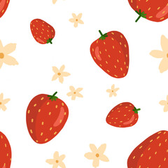 strawberry seamless pattern