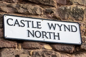 Castle Wynd North in Edinburgh, Scotland