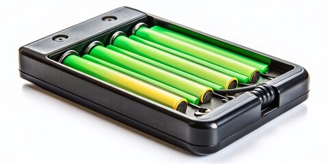 AA AAA Battery Charger, Universal Charger, Rechargeable Battery Charger, White Background, Isolated Product Photography