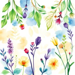Enchanting Botanicals: Whimsical Watercolor Herbarium
