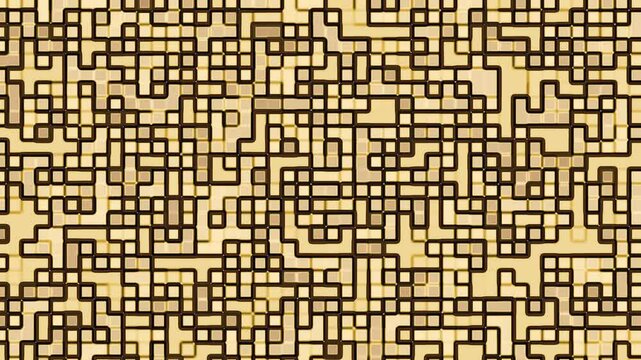 abstract geometric maze pattern with a brown grid on a beige background Perfect for technology designs futuristic themes and digital art Ideal for business branding sci-fi concepts and modern event