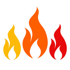 vector illustration of a fire