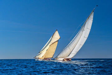 Sailing yachts regatta. Yachting. Sailing race © Alvov