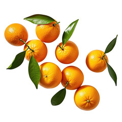 Fresh Orange Isolated On Transparent Background, Generative AI