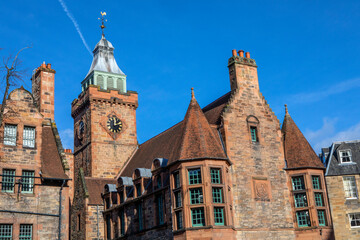 Naklejka premium Well Court in Dean Village, Edinburgh