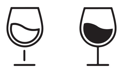 Glass of champagne vector