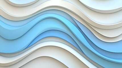 Abstract blue white wave pattern background design
