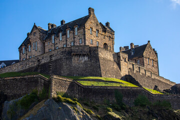 Naklejka premium Edinburgh Castle in Scotland, UK