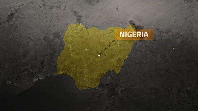Nigeria VOX Style Map Animation in 4K UHD Showcasing Dynamic Geography