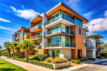 Obraz premium Sleek, minimalist condo in Point Loma, California.
