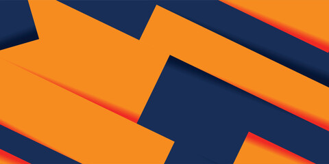 Abstract geometric dark blue and orange square theme overlap background for graphic design. Eps10 vector