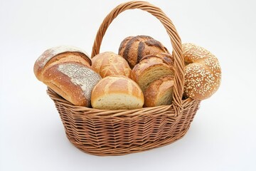 Variety Of Bread In The Basket, 