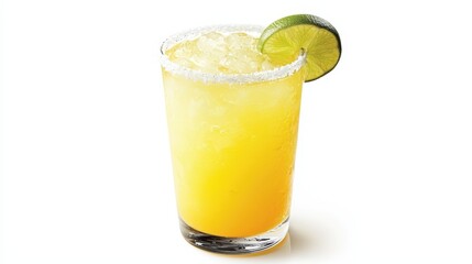 Refreshing citrus cocktail with lime garnish