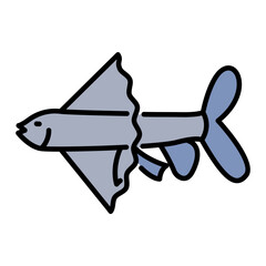 Spider fish lineal color