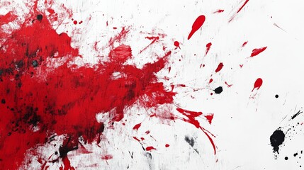 splashes of paint on a white background