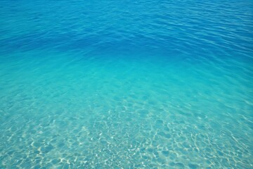 Obraz premium there is a blue ocean with a boat in the distance