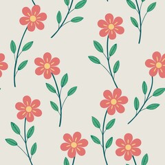 Seamless patterns. Fabric pattern. Watercolor flowers on a light background. Textile, Tile 