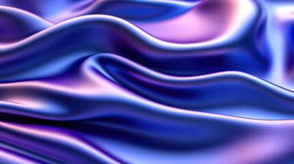 Obraz premium Close-Up of Smooth Silky Fabric in Vibrant Gradient Colors