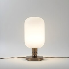 minimaliste lamp on a white background. Generative AI