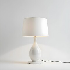 minimaliste lamp on a white background. Generative AI