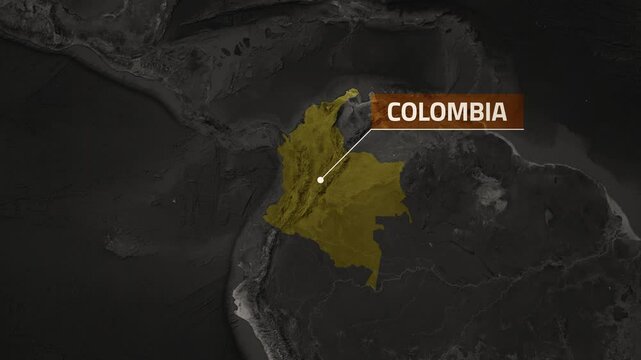 Colombia VOX Style Map Animation in 4K UHD with Vibrant Regional Detail