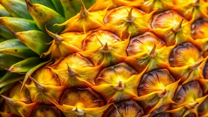 Fototapeta premium Abstract Pineapple Peel Texture: Vibrant Yellow & Golden Hues