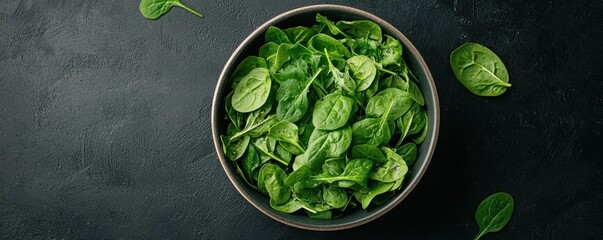 Obraz premium Create a healthy vegetable salad with spinach and avocado home kitchen culinary delight fresh environment close-up view green concept