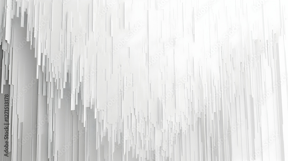 Poster abstract white textured background with vertical lines creating a sense of depth and movement