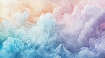 Obraz premium Colorful Abstract Clouds in Soft Pastel Shades for Creative Use