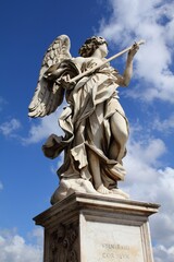 Obraz premium Angel sculpture in Rome, Italy
