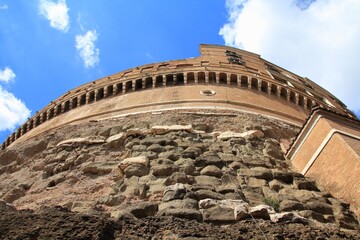 Historical Castel Sant' Angelo in Rome, Italy
