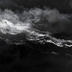 Obraz premium water splash on black background