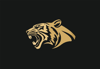 Tiger face vector art