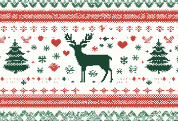 tribal art of deer and objects