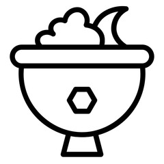 Salad Sweet Fruit Line Icon