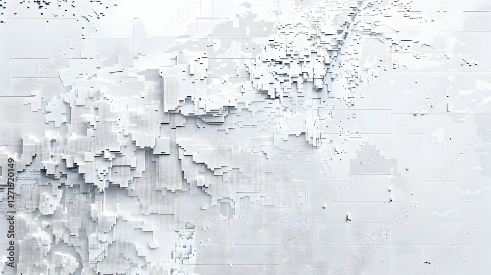 Poster abstract textured background with white geometric patterns and subtle depth, ideal for design use