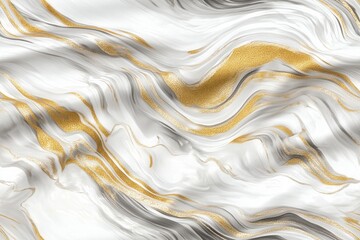 Textura abstrata de m&aacute;rmore com detalhes em dourado, cinza e branco, em padr&atilde;o seamless, criada com IA generativa, ideal para design de interiores e superf&iacute;cies sofisticadas