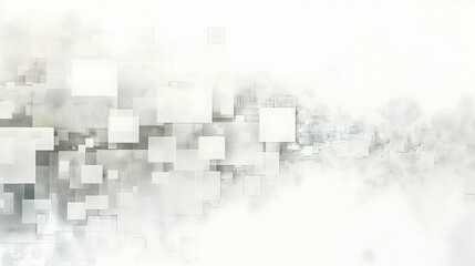 Abstract digital background with blurred squares, soft gradients, and subtle textures