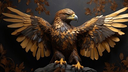 Fototapeta premium Fantasy eagle illustration