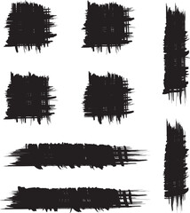 Black brush strock whith background 