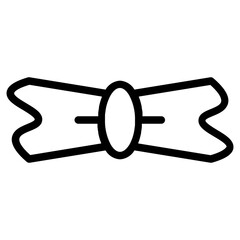 Tie Man Fashion Line Icon