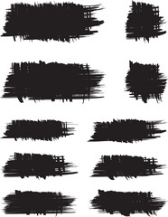 Black brush strock whith background 