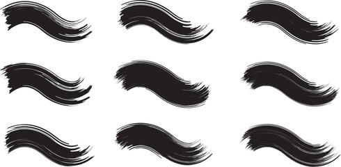 Black brush strock whith background 