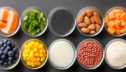 Discover a Large Collection of High-Protein Vegan Foods, Rich in Vitamins, Minerals, and Antioxidants, promoting an ethical eating concept Explore delicious and nutritious plant-based protein sources