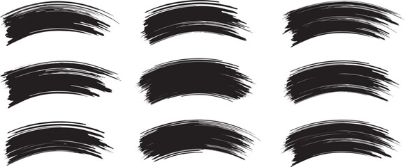 Black brush strock whith background 