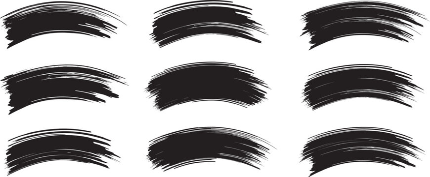 Black brush strock whith background 