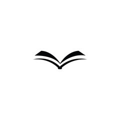 Open Book Logo Vector Illustration
