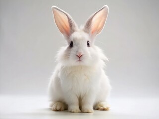 Fototapeta premium Adorable Fluffy Bunny Rabbit Posing for Easter, Springtime, Pet Photography